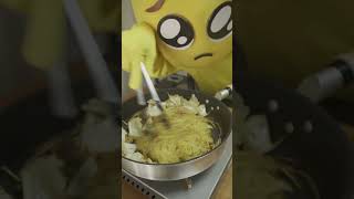 Emoji Cooking Part13 Yakisoba bread #shorts #asmr #recipe