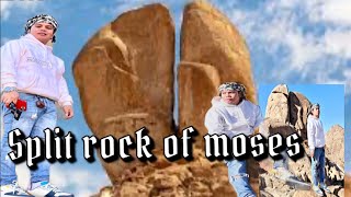 Split rock of Moses, Tabuk Saudi Arabia (Tagalog )