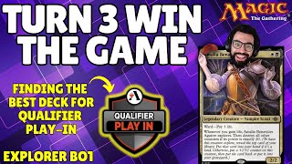 I Just Keep Winning on Turn 3 | MTG Arena Qualifier Weekend Play In Testing #mtg