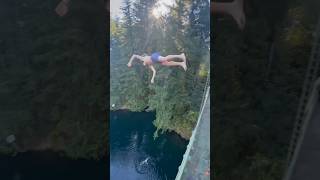 CRAZY GUY LEAPS FROM HUGE BRIDGE😰