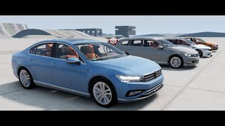 BeamNG Drive VW Passat B8 a lot of Variants Crashtest+ Downloadlink