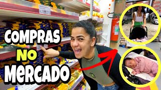 FUI AJUDAR MINHA IRMÃ A FAZER AS COMPRAS NO MERCADO COM MINHA SOBRINHA