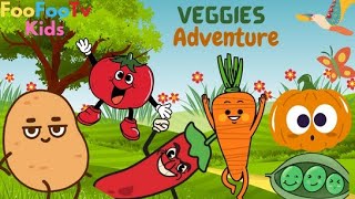 🍅Veggies Adventure 🥔Vegetables Name 🌶️सब्जियो के नाम #vegetablesname #forkids #fun #kidslearning