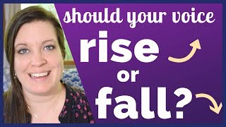 Choosing Falling or Rising Intonation: Show You're Done Talking or Ask a Question