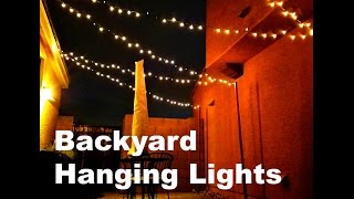 DIY Backyard Patio Lights