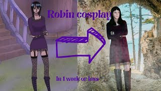 How to make Nico Robin cosplay in 1 week  or less - one piece cosplay tutorial