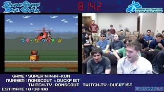 Super Ninja-kun (Co-op) by Duckfist, Romscout in 21:09 - SGDQ 2013