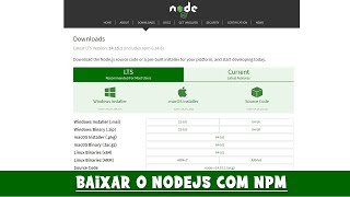 NodeJS + NPM: Como Baixar e Instalar o NodeJS e o NPM no Windows