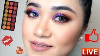 Indie Brand Purple Glam Look Using Karity Picante Palette || @Chinhillrose