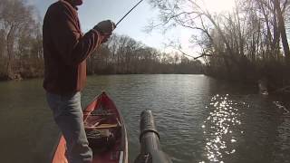 January Jigging from a Canoe