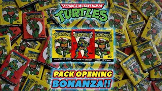 Breaking a Box of 1989 Teenage Mutant Ninja Turtles Cards! Hunt for High Grade Sticker Cards!