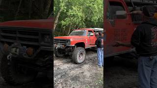 Day 1 of 2019 Ultimate Adventure - Fred Williams tackles the mud hole in the Tug Truck.