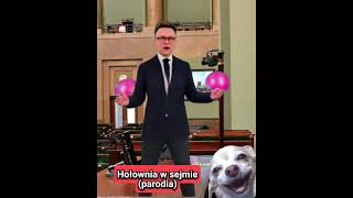 Hołownia w sejmie - parodia