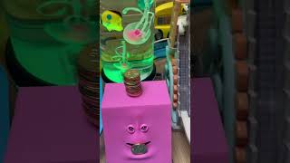 SO CUTE TO WATCH THIS CREEPY FACE BANK COINS PIGGY BANK #trend  #viralvideo #amazingtoys #satisfying