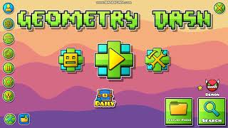 Playing with the GEOMETRY DASH button | Geometry Dash 2.206