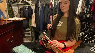 ASMR Clothing Store Role Play | Fabric Sounds, Scanning, Hanger Clinking, Writing, & Typing