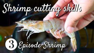 How to clean and devein Shrimp/Prawns? With just a small knife and bare hands!