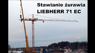 How to build a Tower Crane LIEBHERR 71EC - Timelapse | Stawianie żurawia Liebherr 71EC