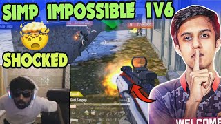 Godlike Simp impossible 1v6 Clutch 🥵 Neyoo Epic Reaction 😳✅