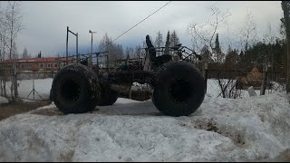 Самодельный болотоход  ТУРИСТ4Х4. Выезд номер один