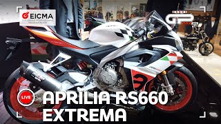 LIVE da EICMA - Aprilia presenta la RS660 Extrema: ancora più affilata