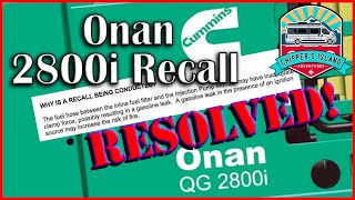 Onan 2800i Recall!