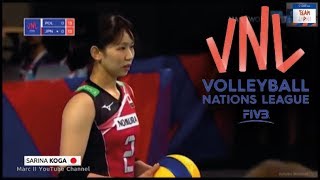 Japan - Sarina KOGA 古賀 紗理那 vs Poland | 2018 FIVB VNL Week 5