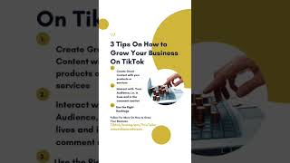 3 Tips On How To Grow Your Business On TikTok:Part 1 #shorts #tiktok #businessgrowth #businessowner