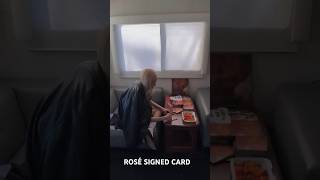 ROSE coming soon number ones #ROSE SIGNED CARD #blackpink