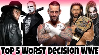 Top 5 Most Worst Decision Made By WWE - WWE Champions 2023 - Roman Reigns - Seth Rollins