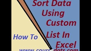 How to sorted data using a custom list