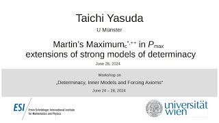 Taichi Yasuda - Martin’s Maximum c*,++ in Pmax extensions of strong models of determinacy