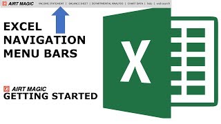 Excel Navigation Menu Bars  using the AIRT add-in from Excel Awesome