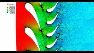 Large Eddy Simulation of the high pressure MT1 stage (AVBP-CERFACS).