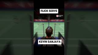 FLICK SERVE FROM KEVIN SANJAYA / MINION part 3 #badminton