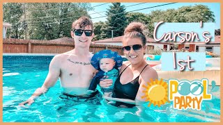 BABY’S FIRST TIME IN A POOL || VLOG || SUMMER CRAFTS