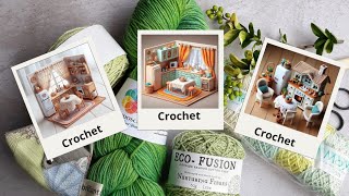 Crochet kitchen miniature (share ideas) #crochet#knit#home#miniature