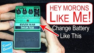 How to Change the Battery In a Digitech Guitar Pedal