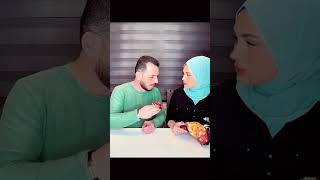 husband wife eating challenge #ytshort #funny #husband