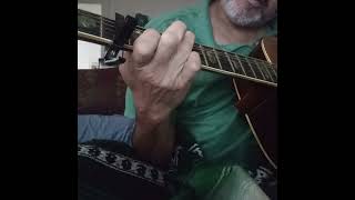 Cover of Pete Townsend's Sheraton Gibson played with capo on 2nd fret