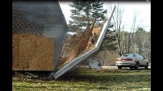 Pulling down a shed with a Buick Century