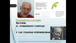 Bateson. "El pensamiento complejo y las terapias postmodernas"