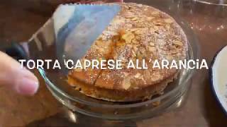 Torta caprese all’arancia