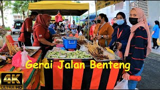 4K Kuala Lumpur Bazaar Jalan Benteng #malaysianfood#bazaar#masjidjamek#viral