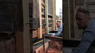 Rebuilding footers for 1780s Adandoned Log Cabin #abandonded #old #diy #logcabin