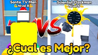 EL NUEVO SCIENTIST CLOCKMAN ES MEJOR QUE EL SANTA TV MAN? | (Toilet Tower Defense) Roblox