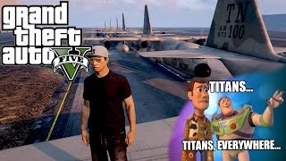 Titan Army & Funny Set up - GTA 5 Next Generation (With Friends) pc grand theft auto 5