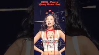 The outfit🥄🍴She ate!!? Kim Jennie Mantra Jimmy Kimmel Live performance🤍❤️😍❤️‍🔥#shorts #jennie #edit