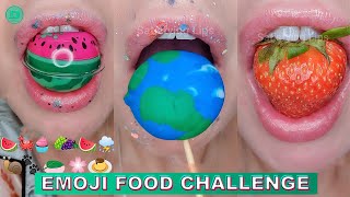 *3 HOURS*ASMR Satisfying Eating Emoji Food Challenge | Satisfying Lips ASMR Mukbang Eating