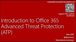 Introduction to Office 365 Advanced Threat Protection (ATP)